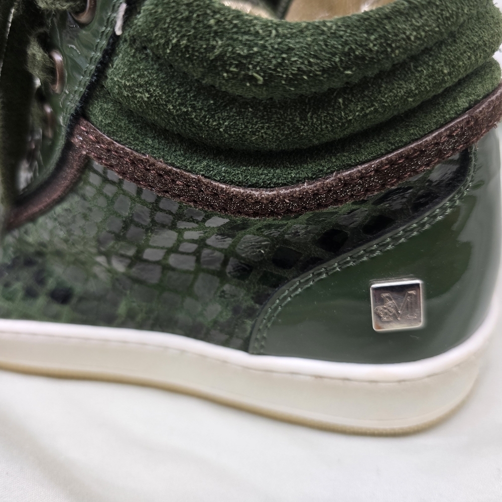 MonnaLisa Dark Green Kids Sneakers - Picture 2 of 4